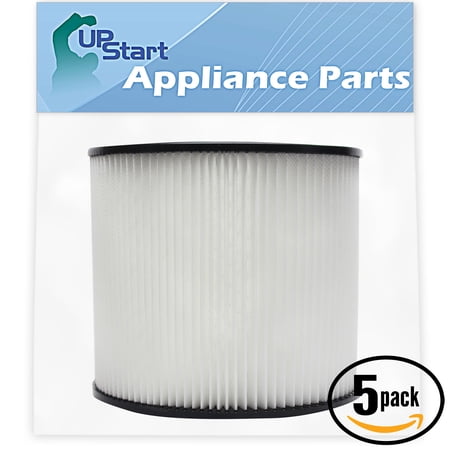 5-Pack Replacement Shop-Vac 592-62-11 Vacuum Cartridge Filter - Compatible Shop-Vac 90304 Cartridge Filter
