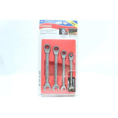 Standard 4 Piece SAE Combination Wrench Set Cooper Wrench Set 2542-0092