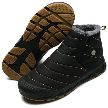 Men‘s Snow Boots High Top Fleece-lined Warm Keeping Cotton Slip-On Boots With Non-slip Sole For Hiking & Walking In Winter
Men‘s Snow Boots High Top Fleece-lined Warm Keeping Cotton Slip-On Boots With Non-slip Sole For Hiking & Walking In Winter