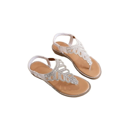 Audeban Gladiator Sandals for Women Summer T-strap Flats Sandals with Rhinestone Flower Flip Flops Thong Sandals
Audeban Gladiator Sandals for Women Summer T-strap Flats Sandals with Rhinestone Flower Flip Flops Thong Sandals