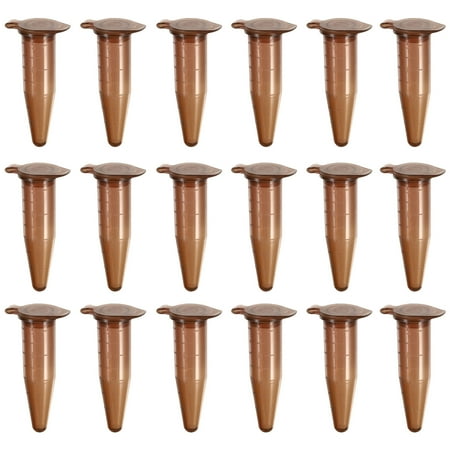 500pcs Brown Centrifuge Tubes Graduated Conical Tube Centrifugal Tube Vials