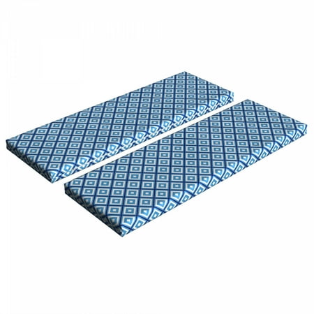 Abstract Bench Cushion Set of 2 Geometric Diamond Shaped Internal Squares Minimalist Design Standard Size Foam Pad and Decorative Cover Navy Sky Blue White by Ambesonne
Abstract Bench Cushion Set of 2 Geometric Diamond Shaped Internal Squares Minimalist Design Standard Size Foam Pad and Decorative Cover Navy Sky Blue White by Ambesonne