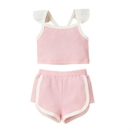 TAIAOJING Baby Girl Summer Outfit Clothes Set Girls Spring Solid Sleeveless Vest Shorts Outfits Set Clothes 3-6 Months
TAIAOJING Baby Girl Summer Outfit Clothes Set Girls Spring Solid Sleeveless Vest Shorts Outfits Set Clothes 3-6 Months