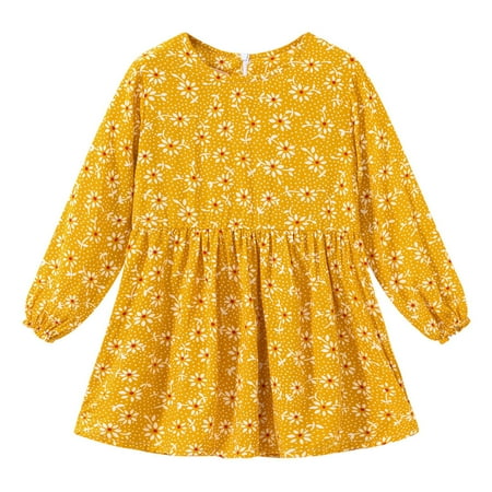 Tejiojio Girls and Toddlers Soft Cotton Clearance Kids Baby Teen Girls Long Sleeved Floral Print Princess Dress Dress Clothes
Tejiojio Girls and Toddlers Soft Cotton Clearance Kids Baby Teen Girls Long Sleeved Floral Print Princess Dress Dress Clothes