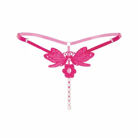 DNDKILG Pearls T-Back Underwear for Women Stretch G-String Thongs Sexy Panties Tangas Hot Pink One Size
DNDKILG Pearls T-Back Underwear for Women Stretch G-String Thongs Sexy Panties Tangas Hot Pink One Size