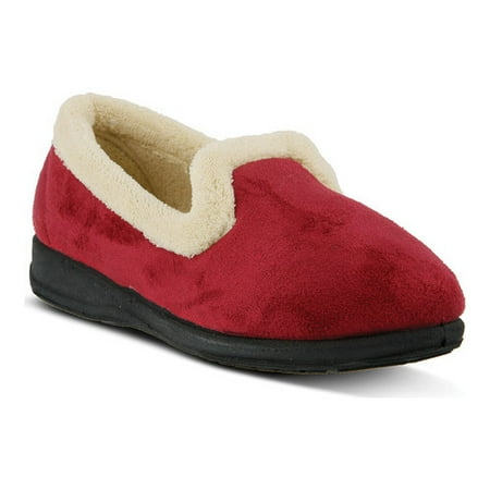 Women s Isla Loafer-Style Suede Slippers - Burgundy - Size 36