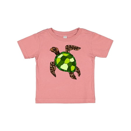 Inktastic Turtle Illustration Gift Baby Boy or Baby Girl T-Shirt