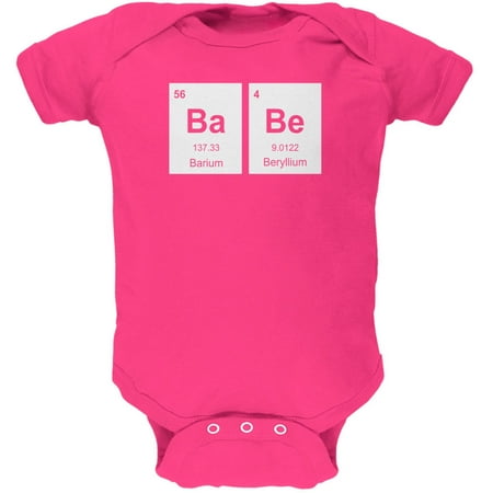 Baby - BaBe Periodic Elements Hot Pink Soft Baby One Piece - 18-24 months