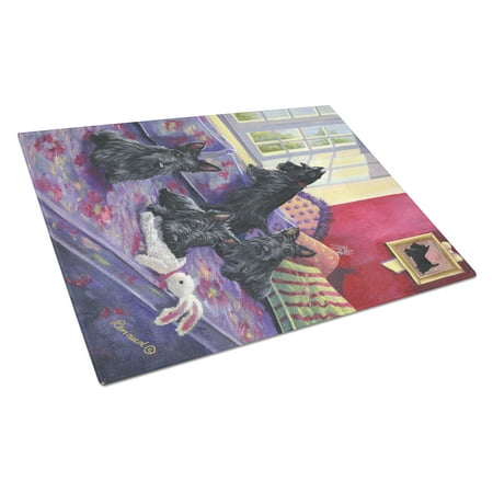 Carolines Treasures PPP3175LCB Scottie Daybed Glass Cutting Board - Large