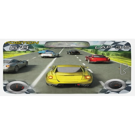 Cars Kitchen Mat Car Racing Speedyspired Illustration Need for Speed Road Competition Motorsports Theme Plush Decorative Kitchen Mat with Non Slip Backing 47 X 19 Multicolor by Ambesonne
Cars Kitchen Mat Car Racing Speedyspired Illustration Need for Speed Road Competition Motorsports Theme Plush Decorative Kitchen Mat with Non Slip Backing 47 X 19 Multicolor by Ambesonne