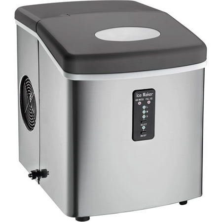 Igloo Compact Ice Maker, Stainless Steel