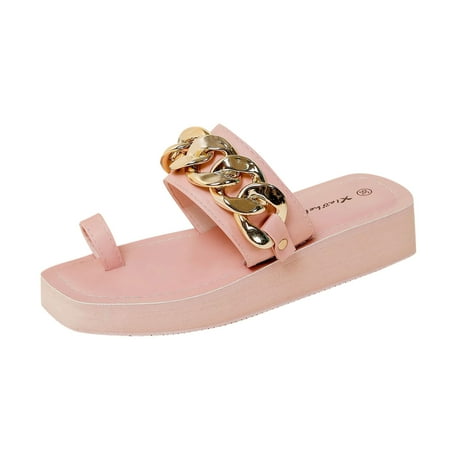 Dpityserensio Women s Chain Mules Semi Trailer Thick Sole Sandals and Fashionable Flat Shoes Pink 8.5(41)
Dpityserensio Women s Chain Mules Semi Trailer Thick Sole Sandals and Fashionable Flat Shoes Pink 8.5(41)