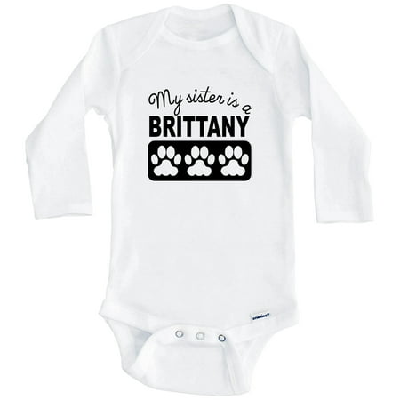 My Sister Is A Brittany One Piece Baby Bodysuit One Piece Baby Bodysuit (Long Sleeve) 6-9 Months White
My Sister Is A Brittany One Piece Baby Bodysuit One Piece Baby Bodysuit (Long Sleeve) 6-9 Months White