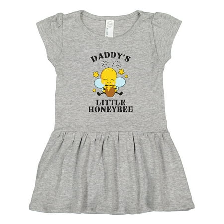 Inktastic Cute Bee Daddy s Little Honeybee with Stars Gift Toddler Girl Dress