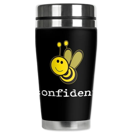 Mugzie brand 16-Ounce Stainless Steel Travel Mug with Insulated Wetsuit Cover - Bee Confident
Mugzie brand 16-Ounce Stainless Steel Travel Mug with Insulated Wetsuit Cover - Bee Confident