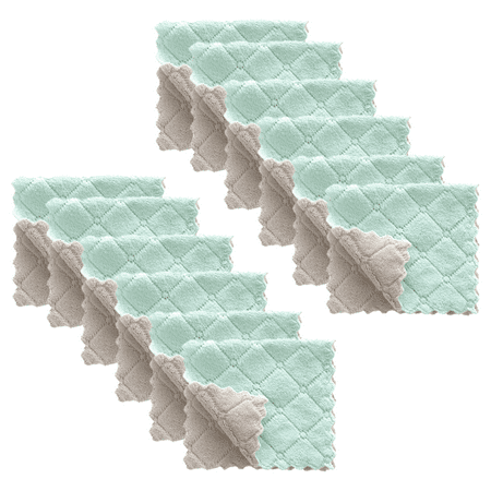 Dish Cloths for Kitchen Soft Coral Velvet Washing Up Dish Towels Strong Absorption Water and Remove The Oil and Dust Dish Rags Shape 4
Dish Cloths for Kitchen Soft Coral Velvet Washing Up Dish Towels Strong Absorption Water and Remove The Oil and Dust Dish Rags Shape 4