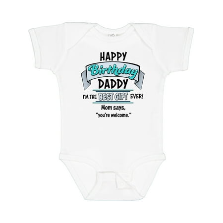 Inktastic Happy Birthday Daddy- Best Gift Ever in Blue Gift Baby Boy or Baby Girl Bodysuit
Inktastic Happy Birthday Daddy- Best Gift Ever in Blue Gift Baby Boy or Baby Girl Bodysuit