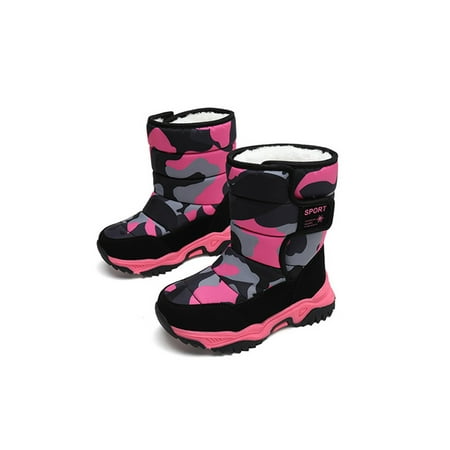 Crocowalk Girls Winter Boot Mid Calf Snow Boots Plush Lined Warm Shoes Hook And Loop Comfort Children Breathable Camouflage Camouflage Rose Red 13C
Crocowalk Girls Winter Boot Mid Calf Snow Boots Plush Lined Warm Shoes Hook And Loop Comfort Children Breathable Camouflage Camouflage Rose Red 13C