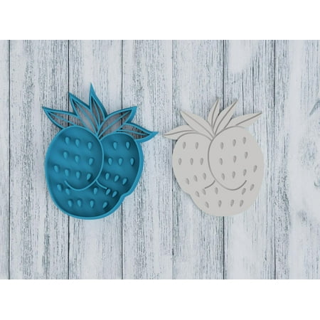 Detailed Strawberry Butt - Booty - Cookie Cutter - Fondant - Sugar Cookies