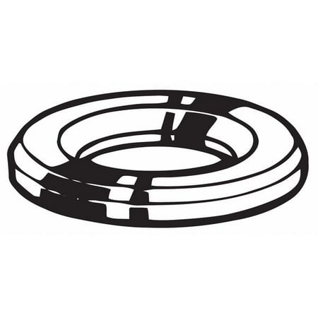 ZoroSelect Flat Washer Fits Bolt Size 3/4 in Steel Galvanized Finish 10 PK
