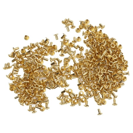 500 Pcs Hollow Rivets DIY Through Hole Brass Decorative Hollow Rivets Copper Air Eye Buckles4.8x2.3x5.5mm
500 Pcs Hollow Rivets DIY Through Hole Brass Decorative Hollow Rivets Copper Air Eye Buckles4.8x2.3x5.5mm
