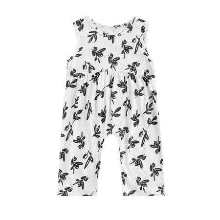 jaweiw Baby Jumpsuit Girls Leaf Print Round Neck Sleeveless Long Romper Streetwear for Summer 3-24 Months
jaweiw Baby Jumpsuit Girls Leaf Print Round Neck Sleeveless Long Romper Streetwear for Summer 3-24 Months