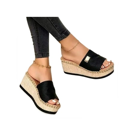 KIRINWS Women s Casual Sandals High Heel Wedges Open Toe Comfy Fit Slip On Shoes Summer
KIRINWS Women s Casual Sandals High Heel Wedges Open Toe Comfy Fit Slip On Shoes Summer