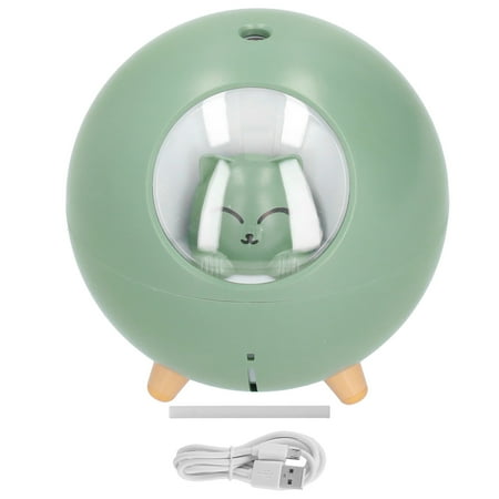 Mini Car Air Humidifier Lovely USB Cool Mist Humidifiers for Offices Bedrooms 220 MLGreen
