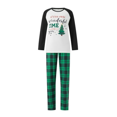 Matching Christmas Family Pajamas Set Letter Christmas Tree Printed Long Sleeve Tops + Plaid Pants/Baby Romper Sleepwear Set
Matching Christmas Family Pajamas Set Letter Christmas Tree Printed Long Sleeve Tops + Plaid Pants/Baby Romper Sleepwear Set