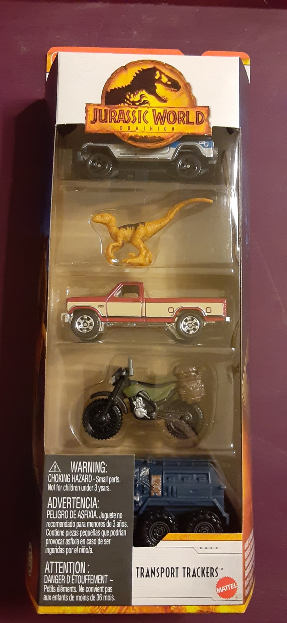 Matchbox Jurassic World Dominion Transport Trackers Scale Vehicle