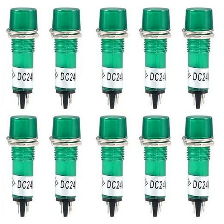 uxcell Signal Indicator Dash Light DC 24V LED Bulbs XD10-3 Green 10mm 2/5 Panel Mount 10Pcs
uxcell Signal Indicator Dash Light DC 24V LED Bulbs XD10-3 Green 10mm 2/5 Panel Mount 10Pcs