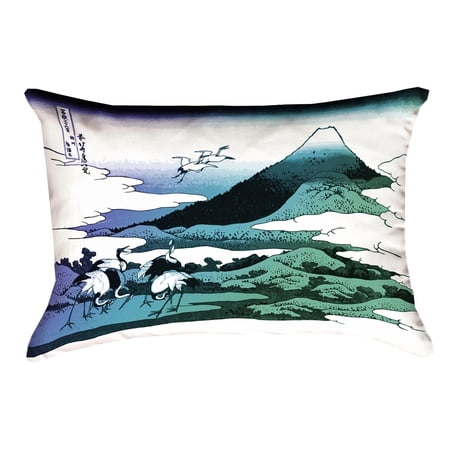 ArtVerse Katsushika Hokusai Japanese Cra (Pillow Cover Only) - Faux Linen