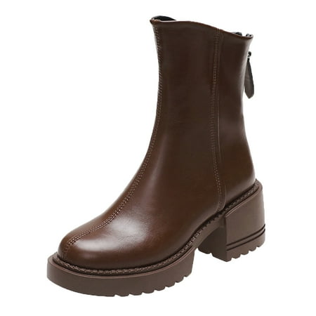 Winter New Women Casual Boots Fashion Autumn And Winter Women Ankle Boots Low Heel Chunky Heel Platform Solid Color Zipper
Winter New Women Casual Boots Fashion Autumn And Winter Women Ankle Boots Low Heel Chunky Heel Platform Solid Color Zipper
