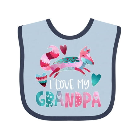 Inktastic I Love My Grandpa Pink and Blue Fox with Hearts Gift Baby Boy or Baby Girl Bib
Inktastic I Love My Grandpa Pink and Blue Fox with Hearts Gift Baby Boy or Baby Girl Bib