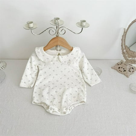 DanceeMangoo Autumn New Baby Long Sleeve Bodysuit Newborn Cotton Peter Pan Collar Jumpsuit Solid Infant Girl Clothes Toddler Onesie
DanceeMangoo Autumn New Baby Long Sleeve Bodysuit Newborn Cotton Peter Pan Collar Jumpsuit Solid Infant Girl Clothes Toddler Onesie