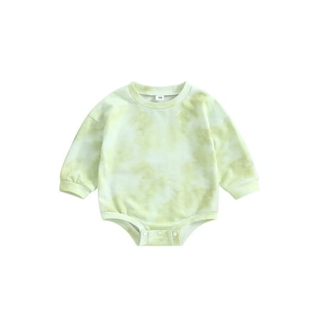 Genuiskids Newborn Baby Girl Boy Spring Fall Sweatshirt Romper Infant Tie Dye Print Long Sleeve Short Jumpsuit 0-2 Years
Genuiskids Newborn Baby Girl Boy Spring Fall Sweatshirt Romper Infant Tie Dye Print Long Sleeve Short Jumpsuit 0-2 Years