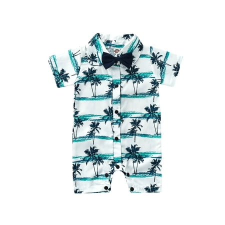 Nokpsedcb Infant Baby Boys Romper Short Sleeve Turn-Down Collar Tree Printed Bow Tie Decoration One Piece Jumpsuit White Blue 12-18 Months
Nokpsedcb Infant Baby Boys Romper Short Sleeve Turn-Down Collar Tree Printed Bow Tie Decoration One Piece Jumpsuit White Blue 12-18 Months