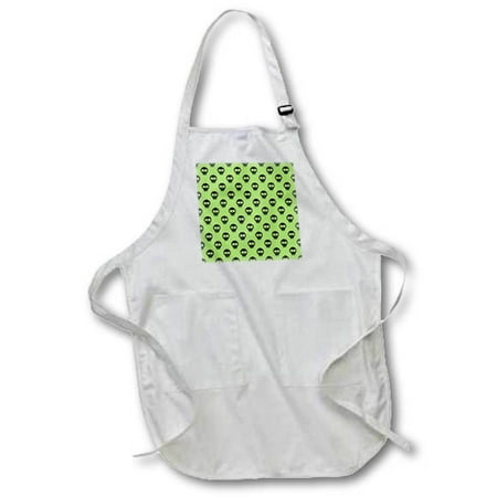 3dRose Green and black skulls - punk rock Full Length Apron 22 by 30-inch Black With Pockets
3dRose Green and black skulls - punk rock Full Length Apron 22 by 30-inch Black With Pockets