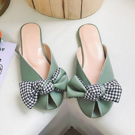 Cathalem Women s Flat Bottom Fashion Casual Large Bow Roman Sandals Spa Slippers for Women Green 6.5
Cathalem Women s Flat Bottom Fashion Casual Large Bow Roman Sandals Spa Slippers for Women Green 6.5