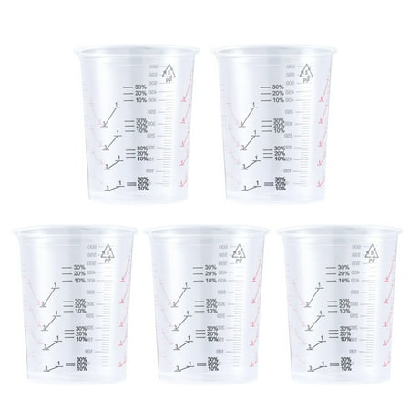 5PCS 600ML Transparent Plastic Paint Cup Disposable Measuring Cup With Printed Scale Plastic Cup
5PCS 600ML Transparent Plastic Paint Cup Disposable Measuring Cup With Printed Scale Plastic Cup