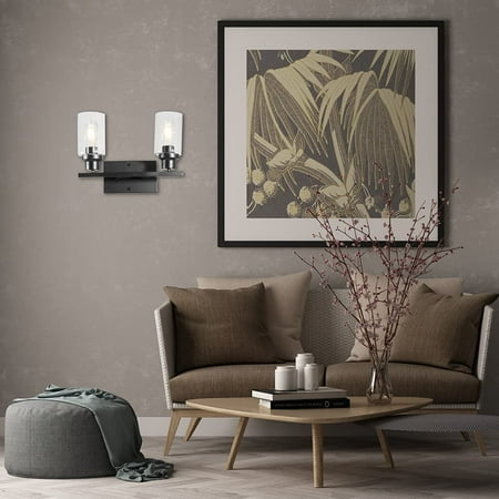 Fetcoi Modern American Black Wall Lamp with Clear Glass Shade Metal Material E26 Bulb Base (Bulbs Not Included)2 Lamps
Fetcoi Modern American Black Wall Lamp with Clear Glass Shade Metal Material E26 Bulb Base (Bulbs Not Included)2 Lamps