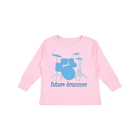 Inktastic Future Drummer Music Gift Toddler Boy Girl Long Sleeve T-Shirt