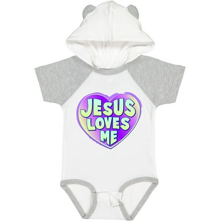 Inktastic Jesus Loves Me Gift Baby Boy or Baby Girl Bodysuit