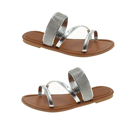 huanledash Open Toe Slippers Non-Slip Rubber Faux Crystal Beach Slippers for Daily Life
huanledash Open Toe Slippers Non-Slip Rubber Faux Crystal Beach Slippers for Daily Life