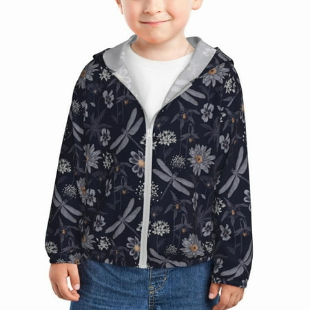 Ocsxa Wildflowers And Dragonflies Print Kids Active Zipper Sun Protection Jacket Boys Girls Hooded Cooling Shirt-3 Years
Ocsxa Wildflowers And Dragonflies Print Kids Active Zipper Sun Protection Jacket Boys Girls Hooded Cooling Shirt-3 Years