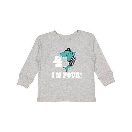 Inktastic 4th Birthday Pirate 4 Year Old Shark Gift Toddler Boy or Toddler Girl Long Sleeve T-Shirt
Inktastic 4th Birthday Pirate 4 Year Old Shark Gift Toddler Boy or Toddler Girl Long Sleeve T-Shirt