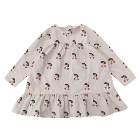 Spdoo Girls Dress Long Sleeve Fashion Cherry Print Dress Princess Dress Autumn Kids Casual Sundress
Spdoo Girls Dress Long Sleeve Fashion Cherry Print Dress Princess Dress Autumn Kids Casual Sundress