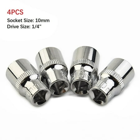 BCLONG 4pcs 1/4-inch Drive 10mm Shallow Socket Repair Tool for DIY Automotive Repairs
BCLONG 4pcs 1/4-inch Drive 10mm Shallow Socket Repair Tool for DIY Automotive Repairs