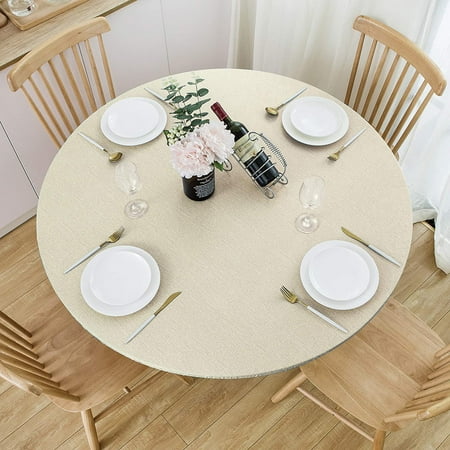 JOOCAR Round Tablecloth Champagne Waterproof and Oilproof Elastic Band Closure Elastic Wipe Clean Table Cover Suitable for Dining Table Indoor and Outdoor
JOOCAR Round Tablecloth Champagne Waterproof and Oilproof Elastic Band Closure Elastic Wipe Clean Table Cover Suitable for Dining Table Indoor and Outdoor