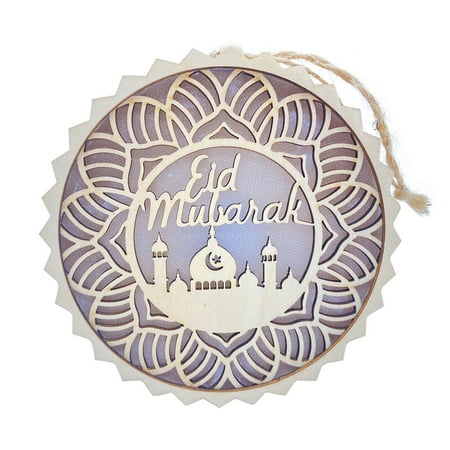 Eid Mubarak Wooden Pendant with LED Light Ramadan Decorations for Home Islamic Muslim Party Supplies Eid Decor
Eid Mubarak Wooden Pendant with LED Light Ramadan Decorations for Home Islamic Muslim Party Supplies Eid Decor